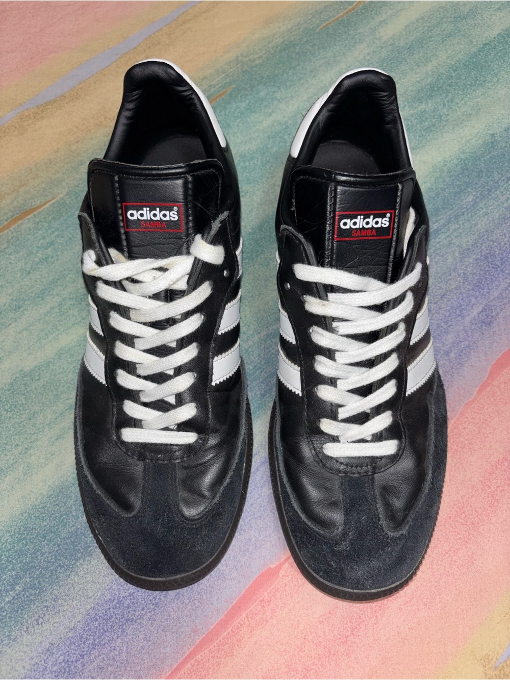 Adidas Samba OG Leather sneakers black white shoes men’s 8.5 / women’s 9.5 - Picture 5 of 9